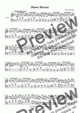 page one of Moment-Musicaux