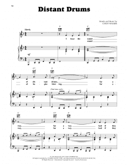 page one of Distant Drums (Piano, Vocal & Guitar Chords (Right-Hand Melody))
