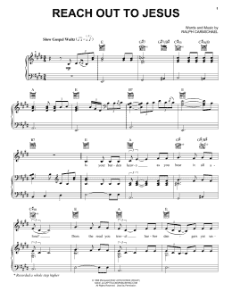 page one of Reach Out To Jesus (Piano, Vocal & Guitar Chords (Right-Hand Melody))