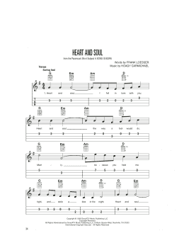 page one of Heart And Soul (Easy Ukulele Tab)