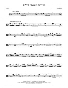 page one of River Flows In You (Viola Solo)