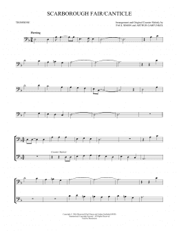 page one of Scarborough Fair/Canticle (Trombone Solo)