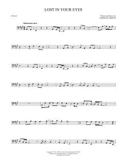 page one of Lost In Your Eyes (Cello Solo)
