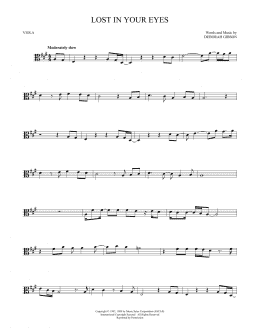 page one of Lost In Your Eyes (Viola Solo)