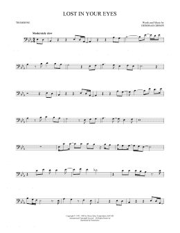 page one of Lost In Your Eyes (Trombone Solo)