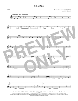 page one of Crying (French Horn Solo)