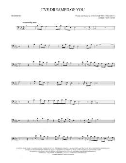 page one of I've Dreamed Of You (Trombone Solo)