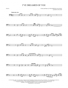 page one of I've Dreamed Of You (Cello Solo)