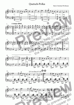 page one of Quetsch-Polka