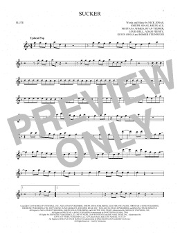 page one of Sucker (Flute Solo)