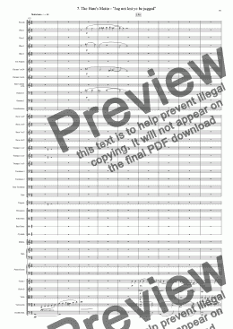 page one of Symphony No 38 7th movement