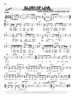 page one of Glory Of Love (Real Book – Melody, Lyrics & Chords)