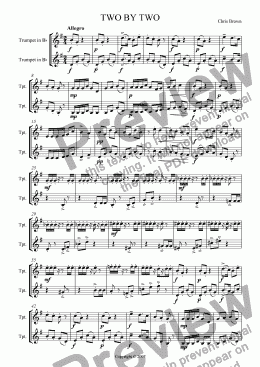 page one of Two by Two: Trumpet Duet