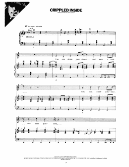 page one of Crippled Inside (Piano, Vocal & Guitar Chords (Right-Hand Melody))