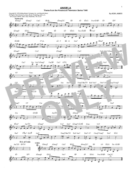 page one of Angela (theme from Taxi) (Lead Sheet / Fake Book)
