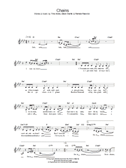 page one of Chains (Lead Sheet / Fake Book)
