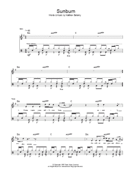 page one of Sunburn (Lead Sheet / Fake Book)