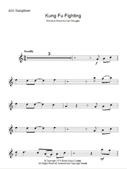 page one of Kung Fu Fighting (Lead Sheet / Fake Book)