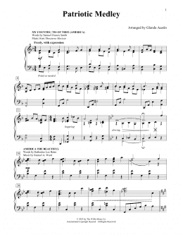 page one of Patriotic Medley (Educational Piano)
