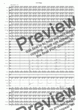 page one of Symphony No 38 8th movement