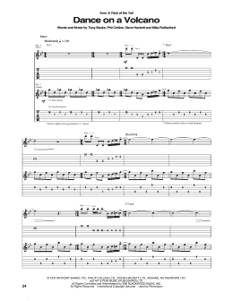 page one of Dance On A Volcano (Guitar Tab)