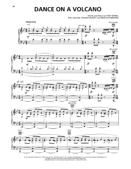page one of Dance On A Volcano (Piano, Vocal & Guitar Chords (Right-Hand Melody))