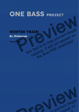 page one of Winter train 