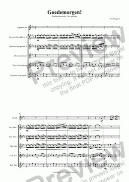 page one of Goedemorgen! (Euphonium solo)