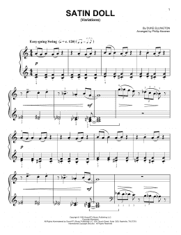 page one of Satin Doll (arr. Phillip Keveren) (Easy Piano)