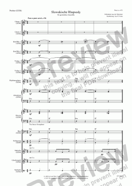 page one of Slowakische Rhapsody (GEM/Score & Parts)