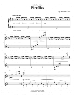 page one of Fireflies (Piano Solo)