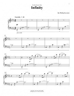 page one of Infinity (Piano Solo)