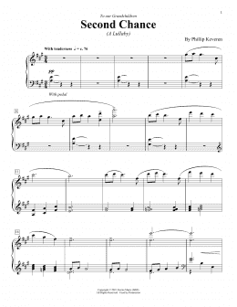 page one of Second Chance (Piano Solo)