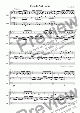 page one of Prelude And Fugue