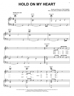 page one of Hold On My Heart (Piano, Vocal & Guitar Chords (Right-Hand Melody))