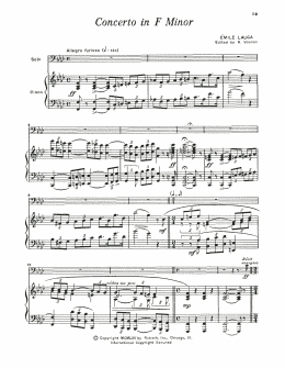 page one of Concerto In F Minor (Trombone and Piano)