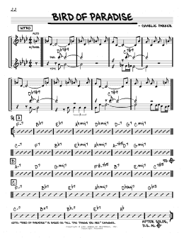 page one of Bird Of Paradise (Real Book – Melody & Chords)