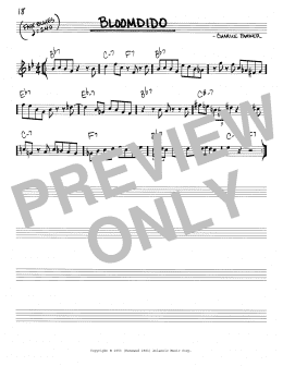 page one of Bloomdido (Real Book – Melody & Chords)