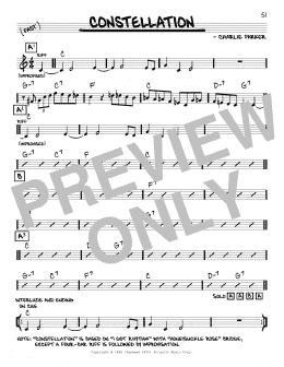page one of Constellation (Real Book – Melody & Chords)