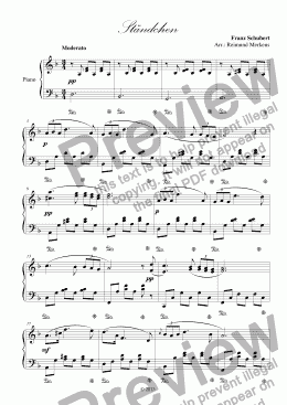 page one of Serenade D. 957 (Ständchen) by Franz Schubert