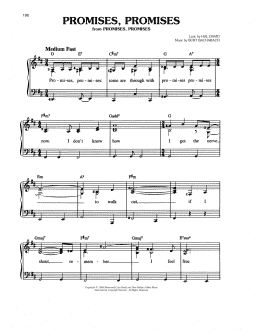 page one of Promises, Promises (Easy Piano)