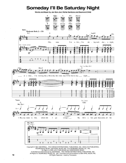 page one of Someday I'll Be Saturday Night (Guitar Tab)