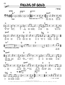 page one of Fields Of Gold (Real Book – Melody, Lyrics & Chords)