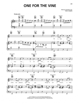 page one of One For The Vine (Piano, Vocal & Guitar Chords (Right-Hand Melody))