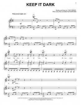 page one of Keep It Dark (Piano, Vocal & Guitar Chords (Right-Hand Melody))