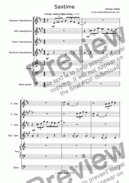 page one of Saxtime