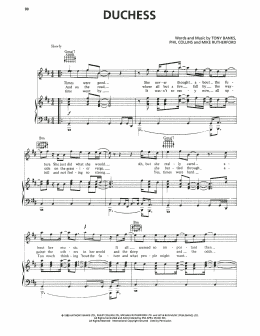 page one of Duchess (Piano, Vocal & Guitar Chords (Right-Hand Melody))