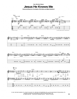 page one of Jesus He Knows Me (Guitar Tab)