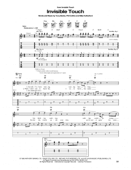 page one of Invisible Touch (Guitar Tab)