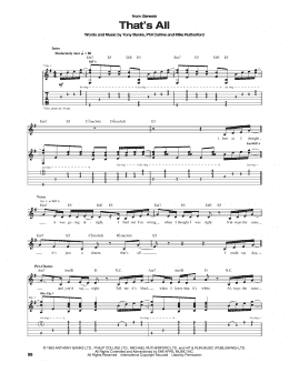 page one of That's All (Guitar Tab)